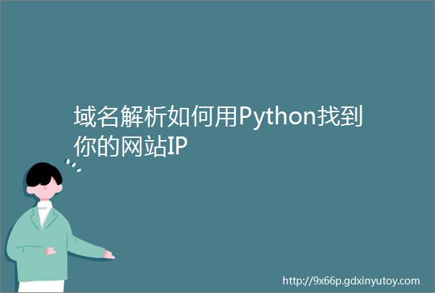 域名解析如何用Python找到你的网站IP